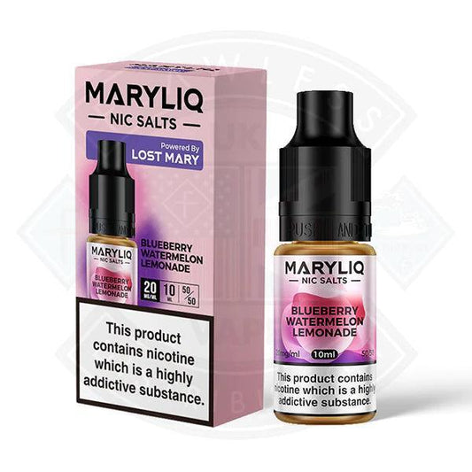 Lost Mary Maryliq Blueberry Watermelon Lemonade 10ml Nic Salt - Flawless Vape Shop