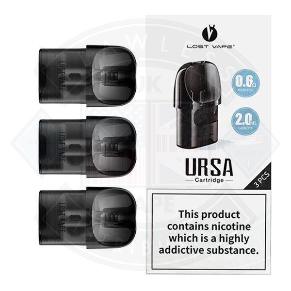 Lost Vape Ursa Cartridge 3pcs - Flawless Vape Shop