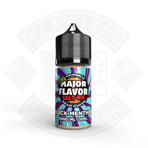 Major Flavor Black Menthol 10ml Nic Salt - Flawless Vape Shop