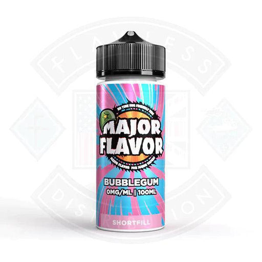 Major Flavor Bubblegum 0mg 100ml Shortfill - Flawless Vape Shop