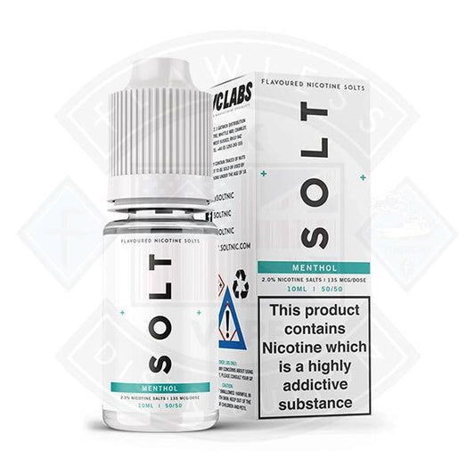 Menthol 20mg Nic Salt by SOLT 10ml - Flawless Vape Shop