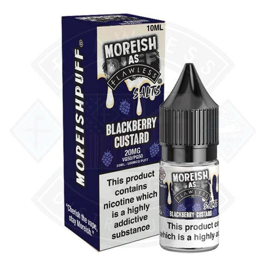 Moreish As Flawless Blackberry Custard 10ml - Flawless Vape Shop