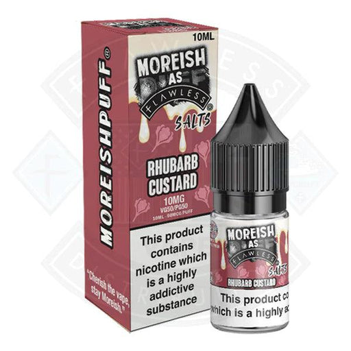 Moreish As Flawless Rhubarb Custard 10ml - Flawless Vape Shop