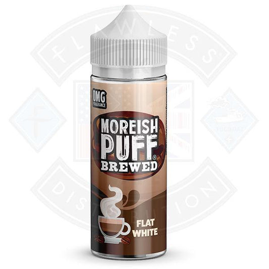 Moreish Brewed Flat White 100ml 0mg shortfill e-liquid - Flawless Vape Shop