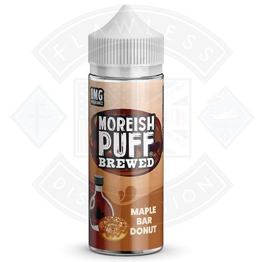 Moreish Brewed Maple Bar Donut 100ml 0mg shortfill e-liquid - Flawless Vape Shop