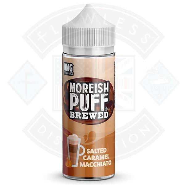 Moreish Brewed Salted Caramel Macchiato 100ml 0mg shortfill e-liquid - Flawless Vape Shop