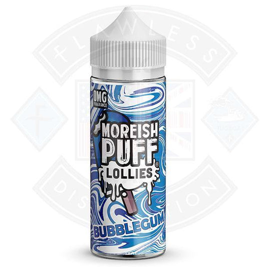 Moreish Lollies Bubblegum 100ml 0mg shortfill e-liquid - Flawless Vape Shop