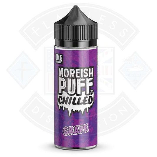 Moreish Puff Chilled Grape 0mg 100ml Shortfill E-liquid - Flawless Vape Shop