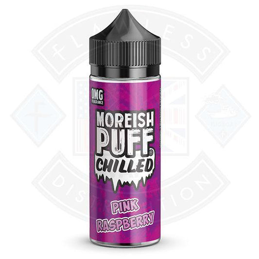 Moreish Puff Chilled Pink Raspberry 0mg 100ml Shortfill E-liquid - Flawless Vape Shop