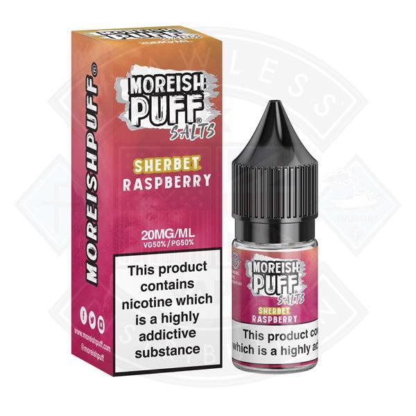 Moreish Puff Nic Salt Sherbet Raspberry 10ml - Flawless Vape Shop