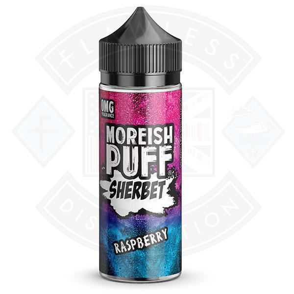 Moreish Puff Sherbet Raspberry 0mg 100ml Shortfill E-liquid - Flawless Vape Shop