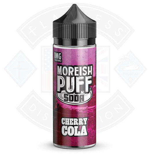 Moreish Puff Soda Cherry Cola 0mg 100ml Shortfill E-liquid - Flawless Vape Shop