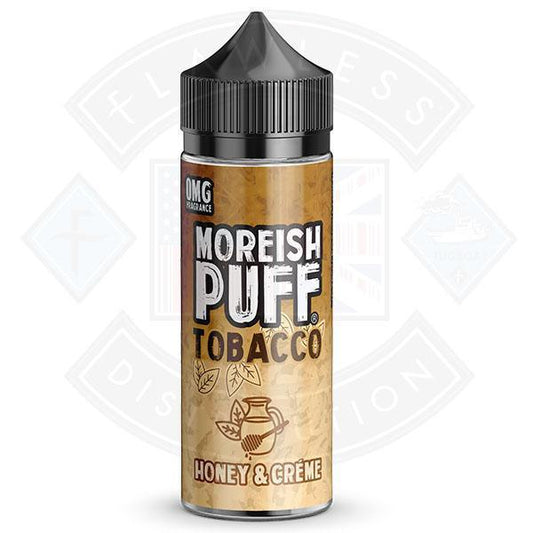 Moreish Puff Tobacco Honey Cream 0mg 100ml Shortfill E-liquid - Flawless Vape Shop