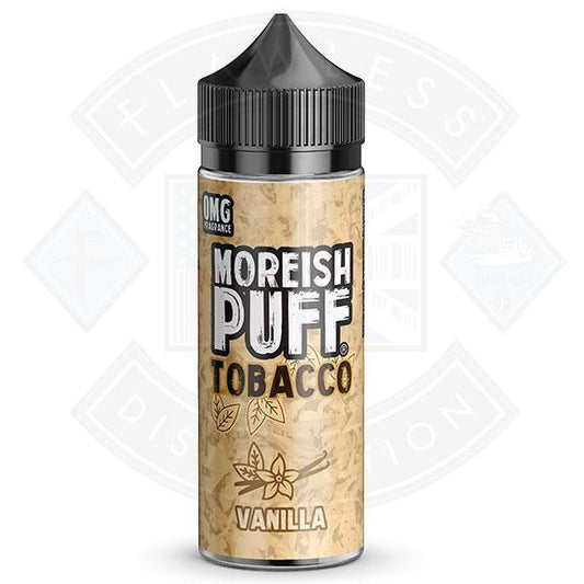 Moreish Puff Tobacco Vanilla 0mg 100ml Shortfill E-liquid - Flawless Vape Shop