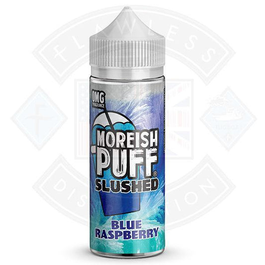 Moreish Slushed Blue Raspberry 100ml 0mg shortfill e-liquid - Flawless Vape Shop