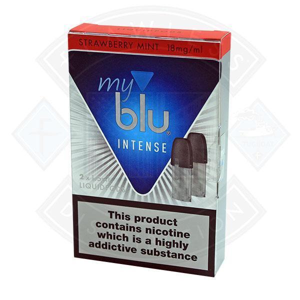 My BLU Intense Liquid Strawberry Mint PODS 1.5ml 2packs - Flawless Vape Shop