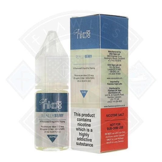 Naked Nic Salt Really Berry 10ml E-liquid - Flawless Vape Shop