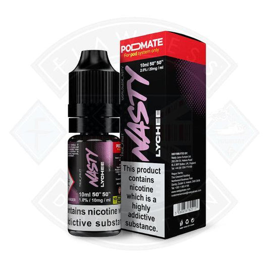 Nasty Juice PodMate Salt - Lychee 10ml e-liquid - Flawless Vape Shop