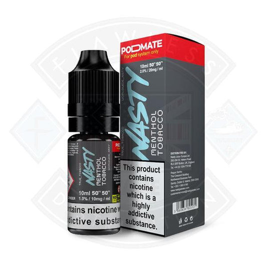 Nasty Juice PodMate Salt - Menthol Tobacco Salt 10ml e-liquid - Flawless Vape Shop