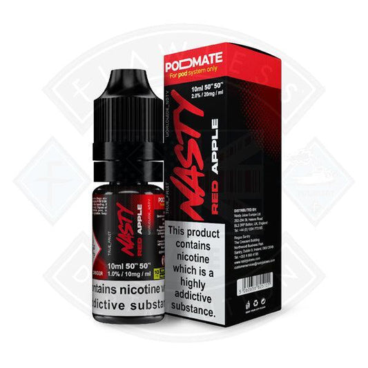 Nasty Juice PodMate Salt - Red Apple 10ml e-liquid - Flawless Vape Shop