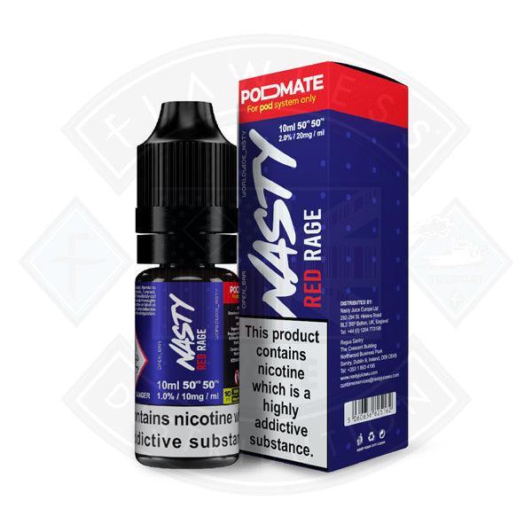 Nasty Juice PodMate Salt - Red Rage Salt 10ml e-liquid - Flawless Vape Shop