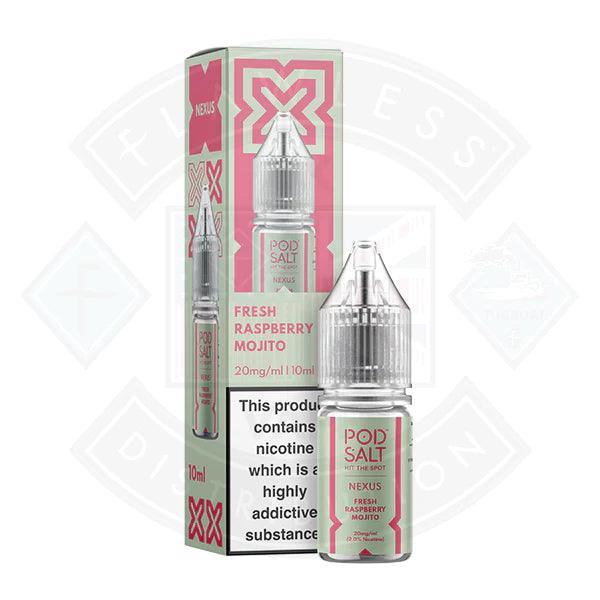 Nexus Pod Salt Fresh Raspberry Mojito 10ml - Flawless Vape Shop