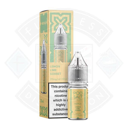 Nexus Pod Salt Lemon Lime Sorbet 10ml - Flawless Vape Shop