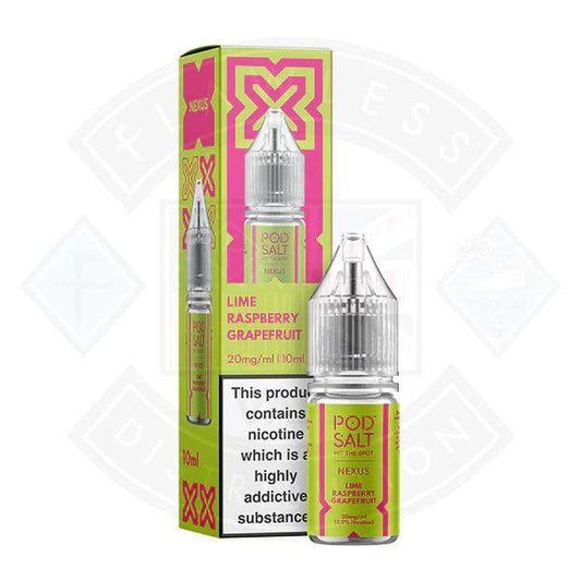 Nexus Pod Salt Lime Raspberry Grapefruit 10ml - Flawless Vape Shop