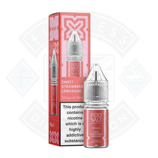 Nexus Pod Salt Sweet Strawberry Lemonade 10ml - Flawless Vape Shop