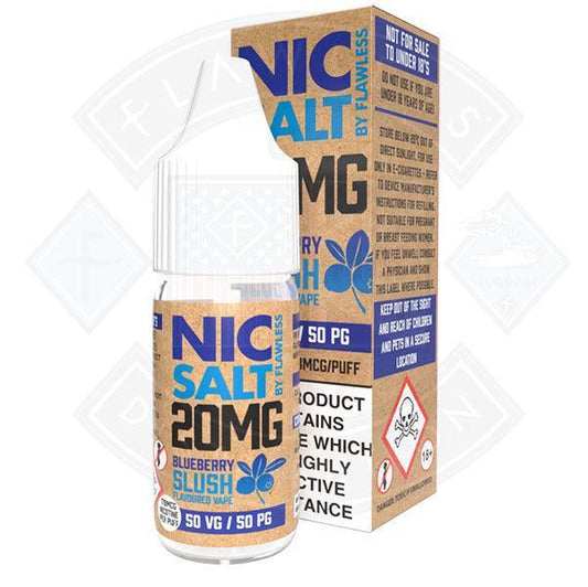 Nic Salt - Blueberry Slush 20mg 10ml E-Liquid - Flawless Vape Shop