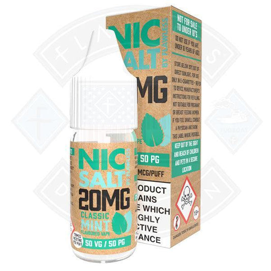 Nic Salt - Classic Mint 20mg 10ml E liquid - Flawless Vape Shop