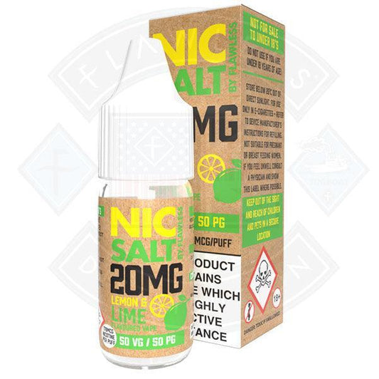 Nic Salt - Lemon Lime 20mg 10ml E liquid - Flawless Vape Shop