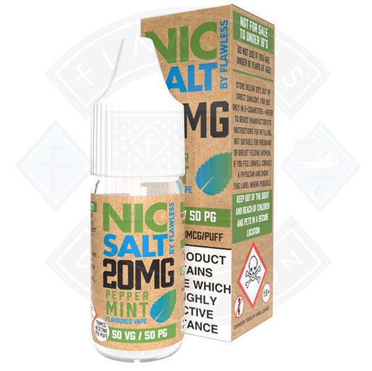 Nic Salt - Peppermint 20mg 10ml E-Liquid - Flawless Vape Shop