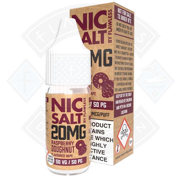 Nic Salt - Raspberry Doughnut 20mg 10ml E-Liquid - Flawless Vape Shop