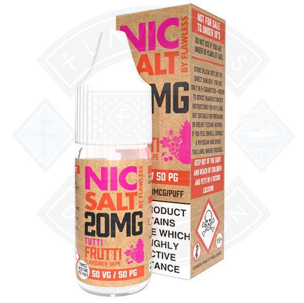 Nic Salt - Tutti Frutti 20mg 10ml E-Liquid - Flawless Vape Shop