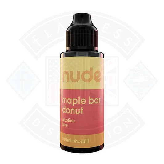 Nude Eliquids Maple Bar Donut 100ml E-liquid - Flawless Vape Shop