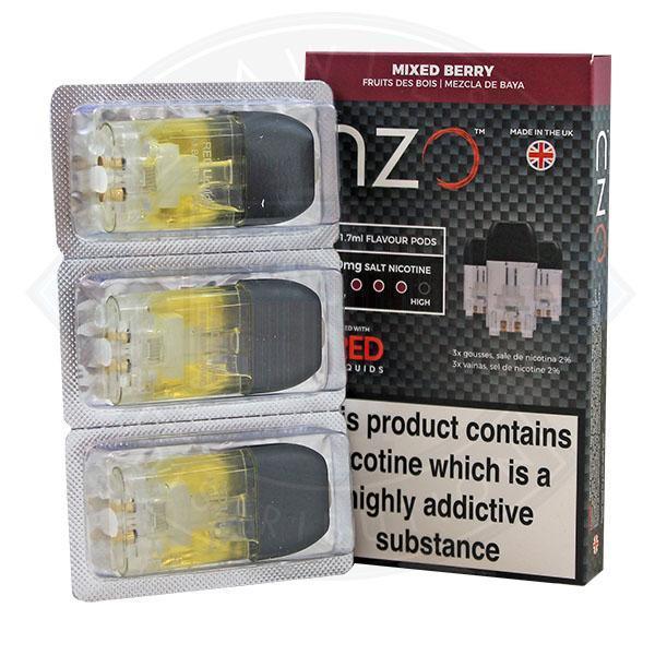 NZO Pod (filled with Red Liquids) Mixed Berry 10mg 1.7ml 3pcs - Flawless Vape Shop