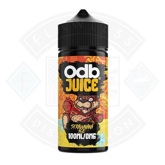 ODB Juice - Strawnana Ice 0mg 100ml Shortfill - Flawless Vape Shop