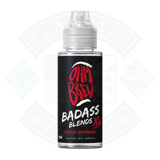 Ohm Brew Badass Blends Rockin Raspberry 100ml E-liquid - Flawless Vape Shop