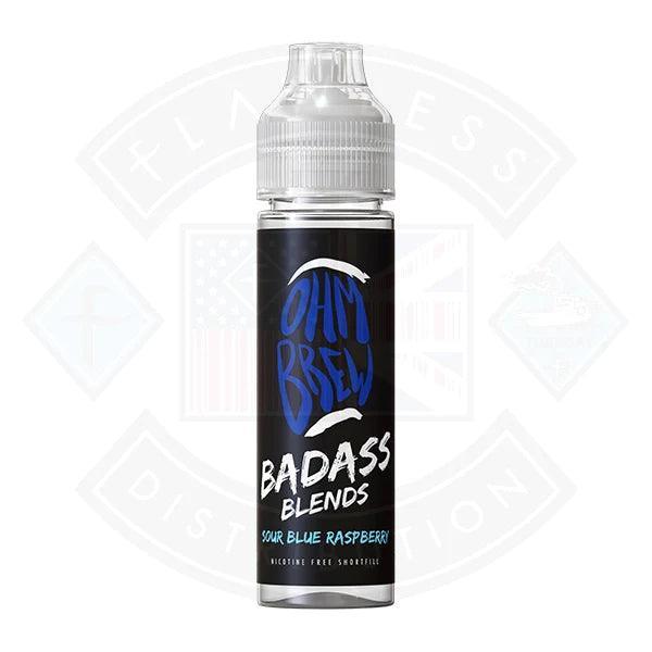 Ohm Brew Badass Blends Sour Blue Raspberry 50ml E-liquid - Flawless Vape Shop