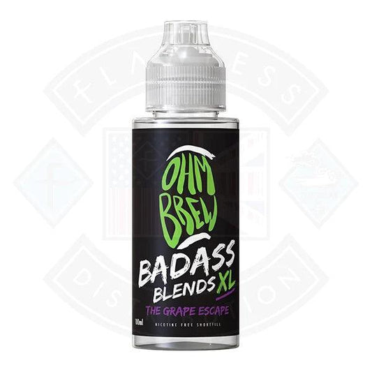 Ohm Brew Badass Blends The Grape Escape 100ml E-liquid - Flawless Vape Shop