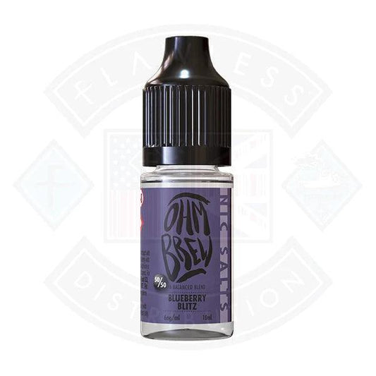 Ohm Brew Balance Blends Blueberry Blitz 10ml Nic Salt - Flawless Vape Shop