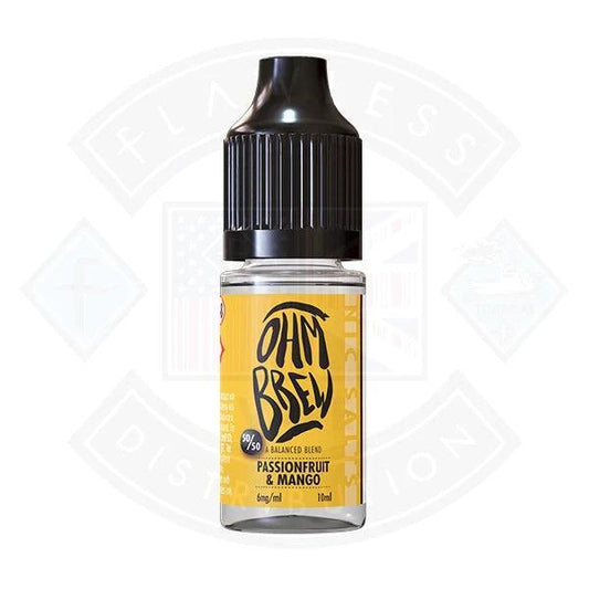 Ohm Brew Balance Blends Passionfruit & Mango 10ml Nic Salt - Flawless Vape Shop