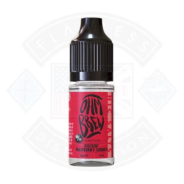 Ohm Brew Balance Blends Rockin Raspberry Sorbet 10ml Nic Salt - Flawless Vape Shop