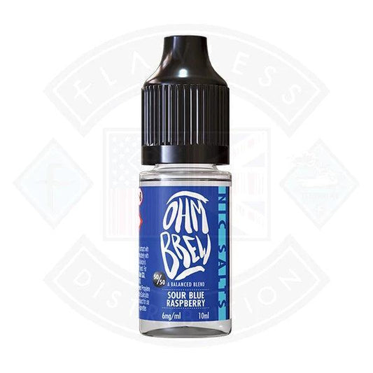 Ohm Brew Balance Blends Sour Blue Raspberry 10ml Nic Salt - Flawless Vape Shop