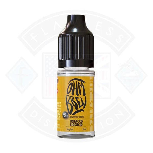 Ohm Brew Balance Blends Tobacco Ziggicig 10ml Nic Salt - Flawless Vape Shop