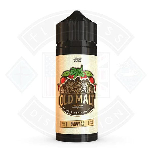 Old Malt - Berries & Cherries 0mg 100ml Shortfill - Flawless Vape Shop