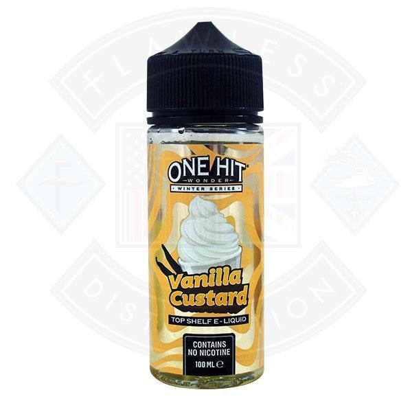 One Hit Wonder Winter Series Vanilla Custard 0mg 100ml Shortfill - Flawless Vape Shop