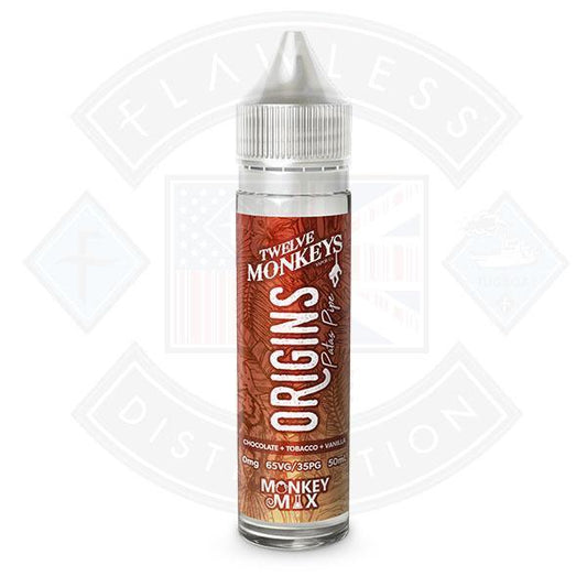 Origins - Patas Pipe 0mg 50ml Shortfill E liquid - Flawless Vape Shop