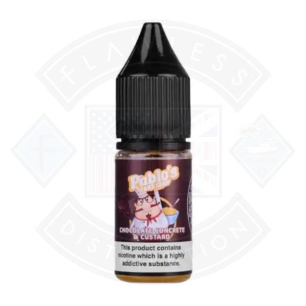 Pablos Cake Shop Salt Chocolate Concrete and Custard 10ml - Flawless Vape Shop